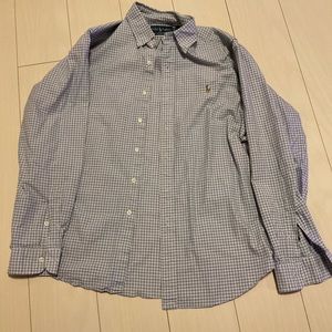 Navy/Blue Windowpane Buttondown Collared shirt by Polo Ralph Lauren